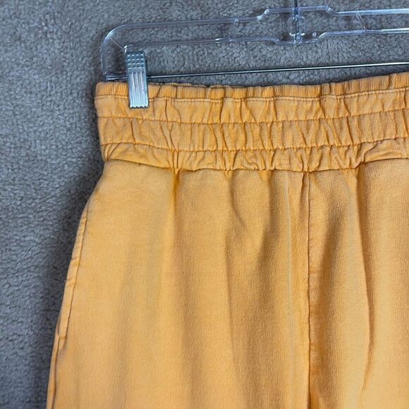 UO Out From Under Sweatpants Womens Small Mustard High Rise Pull On Crop Lounge - Picture 3 of 12